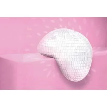 NPW Melted Disco Ball Decor, 7.5" Mirror Ball Home Decor, Melted Disco Ball Aesthetic Home Decor Shelf Decor, Maximalist Decor Last Disco Bachelorette Party Gifts for Her