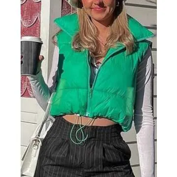 Aopwsrlyi Women's Winter Padded Gilet - Stylish & Warm
