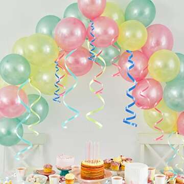 30 Roll 15 Colors Curling Ribbons for Crafts Bows Present Wrapping Florist Wedding Party Festival Art Craft Decor, Separate Rolls, 11 Yards Per Roll, 3/16 Inch Wide 3/16" - Set1