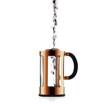 Bodum 11172-18 8 Cup Chambord French Press Coffee Maker, 34 oz, Copper