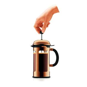 Bodum 11172-18 8 Cup Chambord French Press Coffee Maker, 34 oz, Copper