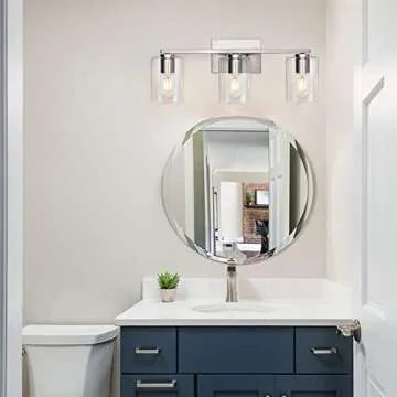 Elegant DRNANLIT 3-Light Vanity Light Fixture for Home