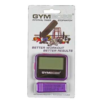 Gymboss Interval Timer and Stopwatch - Violet/Pink Metallic Gloss