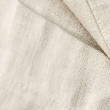 GyiHoong Linen Hanging Laundry Bag, 100% Linen Over The Door Laundry Hamper with Buttons and Zipper,...