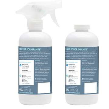 BETTER LIFE Granite Cleaner and Polish - Stone Countertop Cleaner for Marble, Quartz, Slate, Concret...