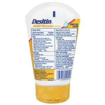 Desitin Skin Protectant and Diaper Rash Ointment Multi-Purpose with Vitamins A & D, Travel Size, 3.5...