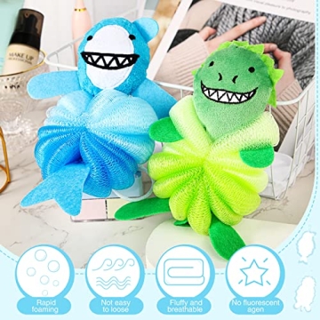 Kids Loofahs Shower Sponges Fun & Durable Bath Time Toys
