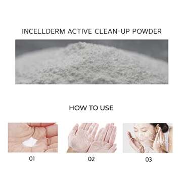 INCELLDERM ACTIVE CLEAN-UP POWDER – Gentle, Effective Cleansing for Radiant Skin