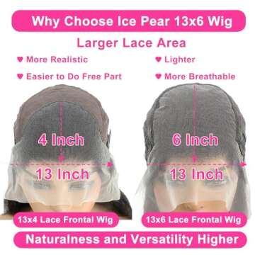 Ice Pear 28" 13x6 Lace Front Wig with 210% Density
