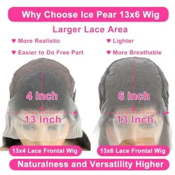 Ice Pear 28" 13x6 Lace Front Wig with 210% Density