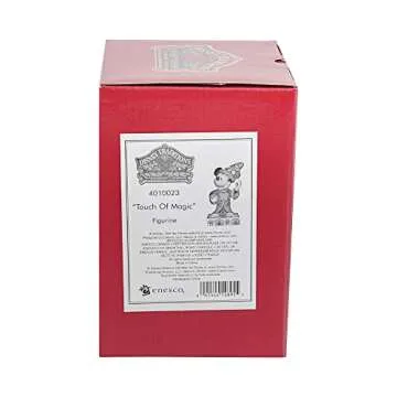 Enesco Disney Traditions Collection by Jim Shore Sorcerer Mickey Mouse Holding Wand Figurine- Resin Hand Crafted Painted Fantasia Collectible Disney Figurines Decorative Home Decor Statue, 4.2 Inch