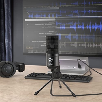 FIFINE USB Condenser Microphone for Streaming & Recording