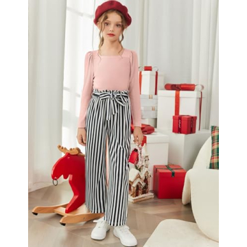 Arshiner Girls Clothing Sets Cute 3 Pcs Outfit 8-10 Years