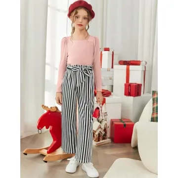 Arshiner Girls Clothing Sets Cute 3 Pcs Outfit 8-10 Years