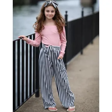 Arshiner Girls Clothing Sets Cute 3 Pcs Outfit 8-10 Years