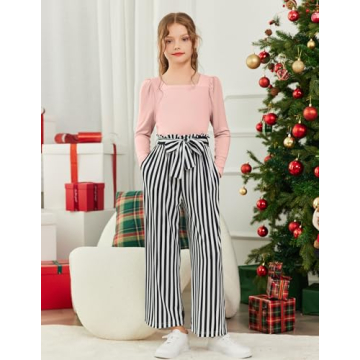 Arshiner Girls Clothing Sets Cute 3 Pcs Outfit 8-10 Years