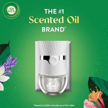 Air Wick Plug in Scented Oil Refill, 7 ct, Lavender, Air Freshener, Essential Oils