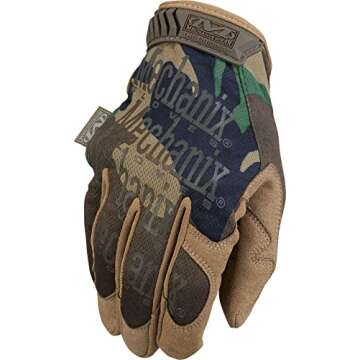 Mechanix Wear - Original Woodland Camo Tactical Gloves (X-Large, Camouflage)
