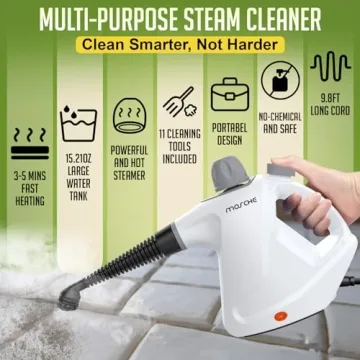 Powerful Handheld Steam Cleaner with Accessories