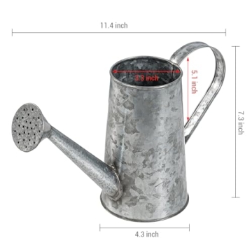 MyGift Vintage Watering Can Decorative Vases Set of 2