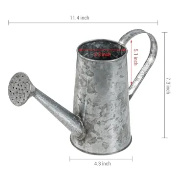 MyGift Vintage Watering Can Decorative Vases Set of 2