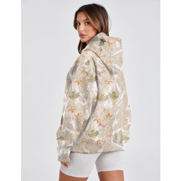 Lauweion Women’s Oversized Camo Hoodie for Cozy Style