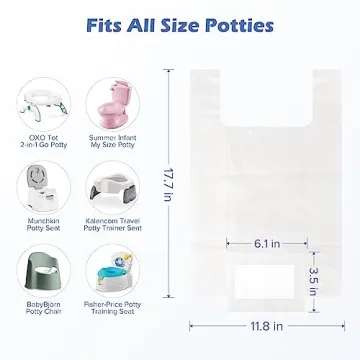 Convenient Disposable Toddler Potty Bags for Travel