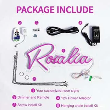 FIREOCITY Neon Sign Custom, Personalized Neon Signs for Decoration, Gift, Party, Event, Company Logo or Business Signs neon Signs, Acrylic