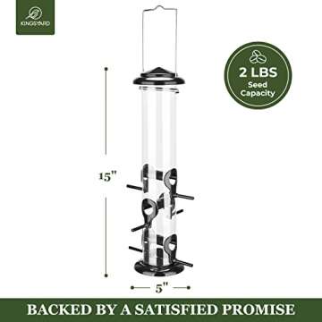 Kingsyard Durable Metal Bird Feeder - Attract More Birds