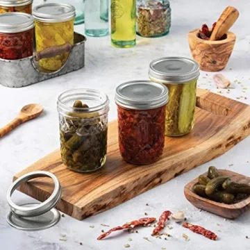 Paksh Novelty 12-Pack Wide Mouth Mason Jars for Canning