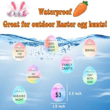 Easter Egg Tokens 60 Pack - Perfect for Kids' Celebrations