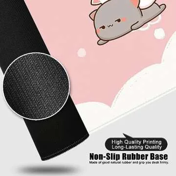 Amrgik Kawaii Mouse Pad XL Durable & Stylish for All