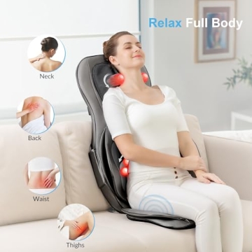 COMFIER Shiatsu Neck Back Massager with Heat for Relaxation