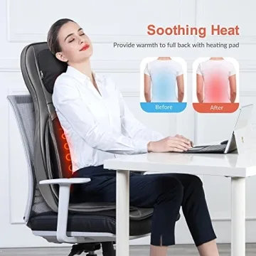 COMFIER Shiatsu Neck Back Massager with Heat for Relaxation