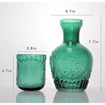 Stylish RockTrend Glass Carafe and Tumbler Set for Home