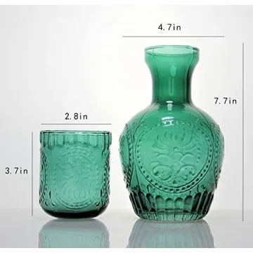 Stylish RockTrend Glass Carafe and Tumbler Set for Home