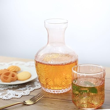 Stylish RockTrend Glass Carafe and Tumbler Set for Home