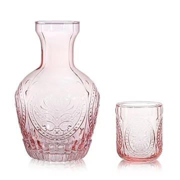 Stylish RockTrend Glass Carafe and Tumbler Set for Home