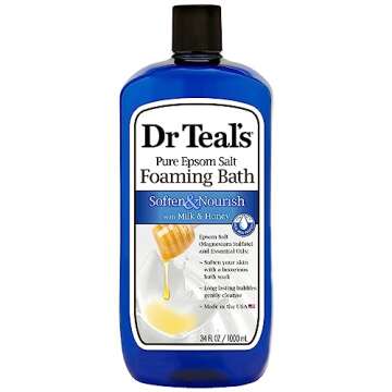 Dr. Teal's Foaming Bath (Soften & Nourish with Milk & Honey, 34-Ounce)