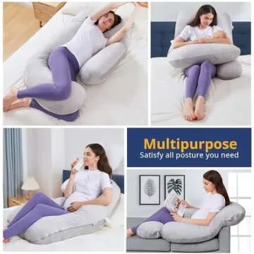 Sasttie Pregnancy Pillows for Sleeping, U Shaped Full Body Pillow for Side Sleepers, Maternity Pillow for Pregnant Women with Removable Velvet Cover, Pregnancy Must Haves, Grey