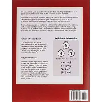 Math Workbook Grade 1: 100 Pages of Addition, Subtraction and Number Bond Practice (Math Workbooks)