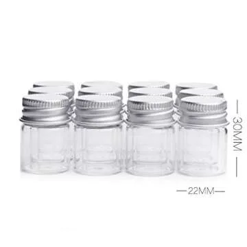 Cute 5ML Tiny Jars - Ideal For Crafts & Wedding Gifts