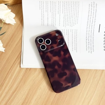 XQAGU Cute Phone Case for iPhone 17 Pro Max – Tortoise Shell Pattern Full Camera Protection