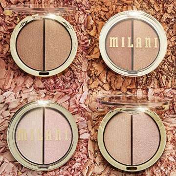 Milani Highlighter Duo - Cream & Powder Highlighter Palette