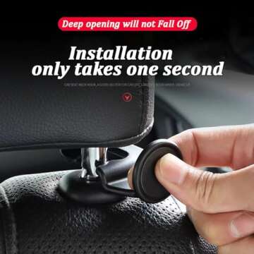 Stylish MTGOCHA Bling Car Purse Hooks for Your Car