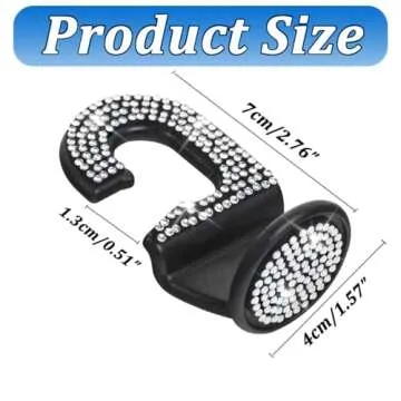 Stylish MTGOCHA Bling Car Purse Hooks for Your Car