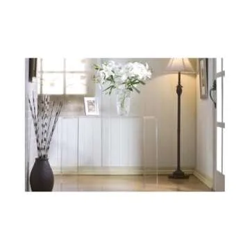 Pemberly Row 15" Clear Lucite Console Table for Elegance