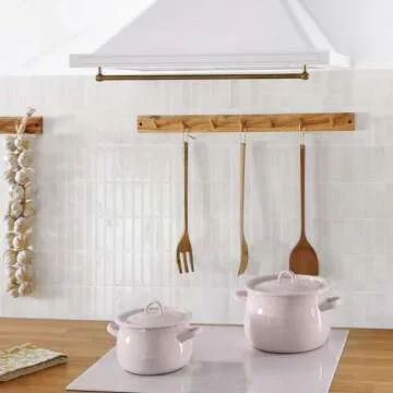 Smart Tiles Peel and Stick Backsplash - 5 Sheets of 11.43" x 9" - 3D Adhesive Peel and Stick Tile Backsplash for Kitchen, Bathroom, Wall Tile