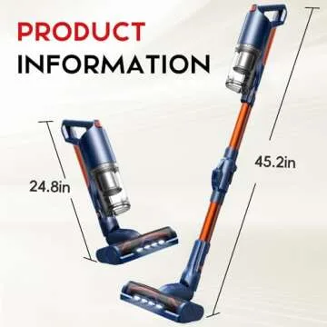 Whall Cordless Vacuum Cleaner with 25KPa Suction Power