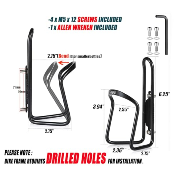 UShake Water Bottle Cages Lightweight and Durable Holders